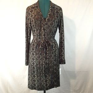 DONATING Snakeskin Wrap Dress{CalvinKlein} sz6